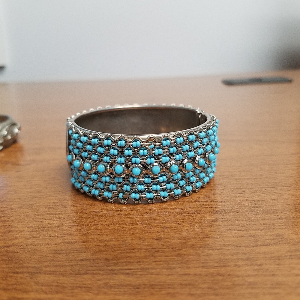 Silver and turquoise Bracelet Set - Picture 6 of 8